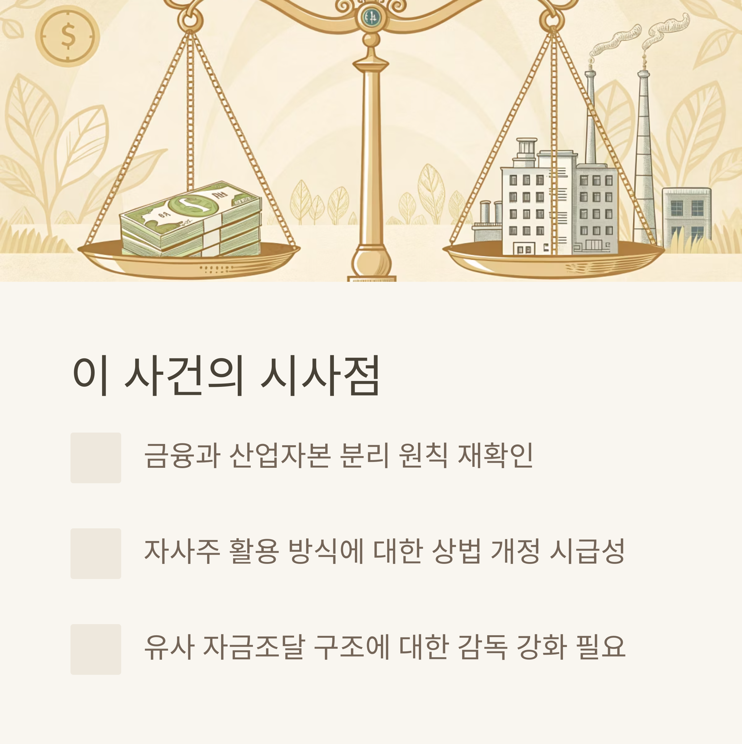 이 사건이 던지는 시사점