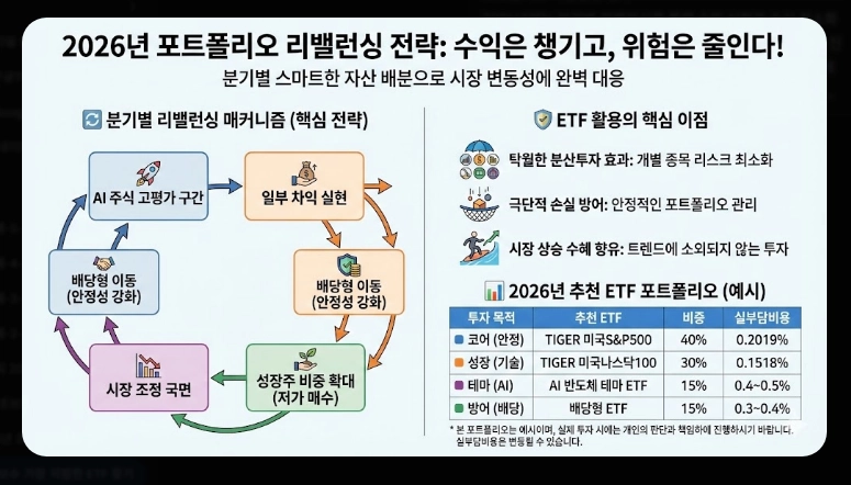 저비용 ETF 순위 [2026년] 총보수 vs 실부담비용 차이 및 추천 포트폴리오