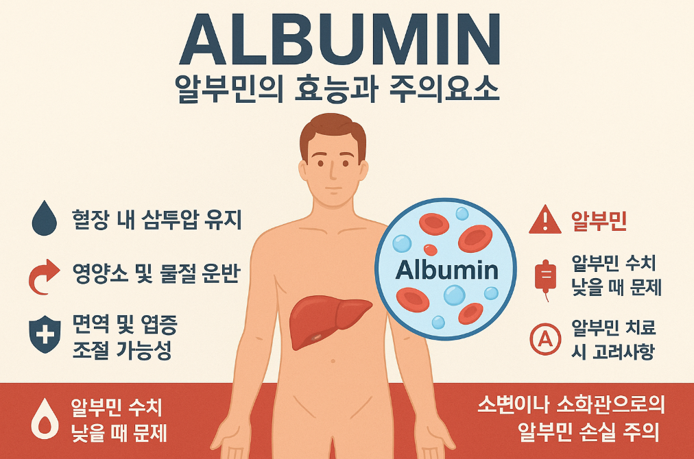 알부민 효능과 부작용, 이것만 알면 끝