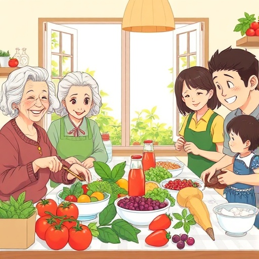 고지혈증에 맞서 건강식단을 실천하는 가족