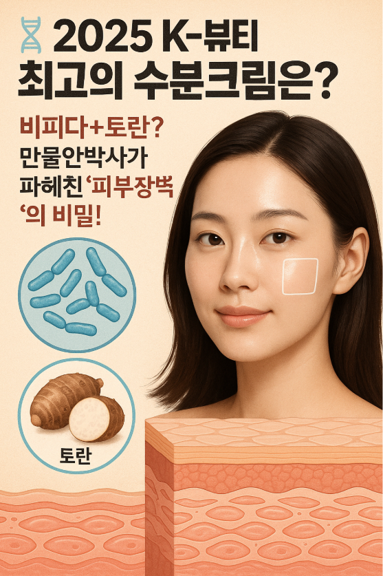 🧬 2025 K-뷰티 최고의 수분크림은? 비피다+토란? 만물안박사가 파헤친 '피부장벽'의 비밀!