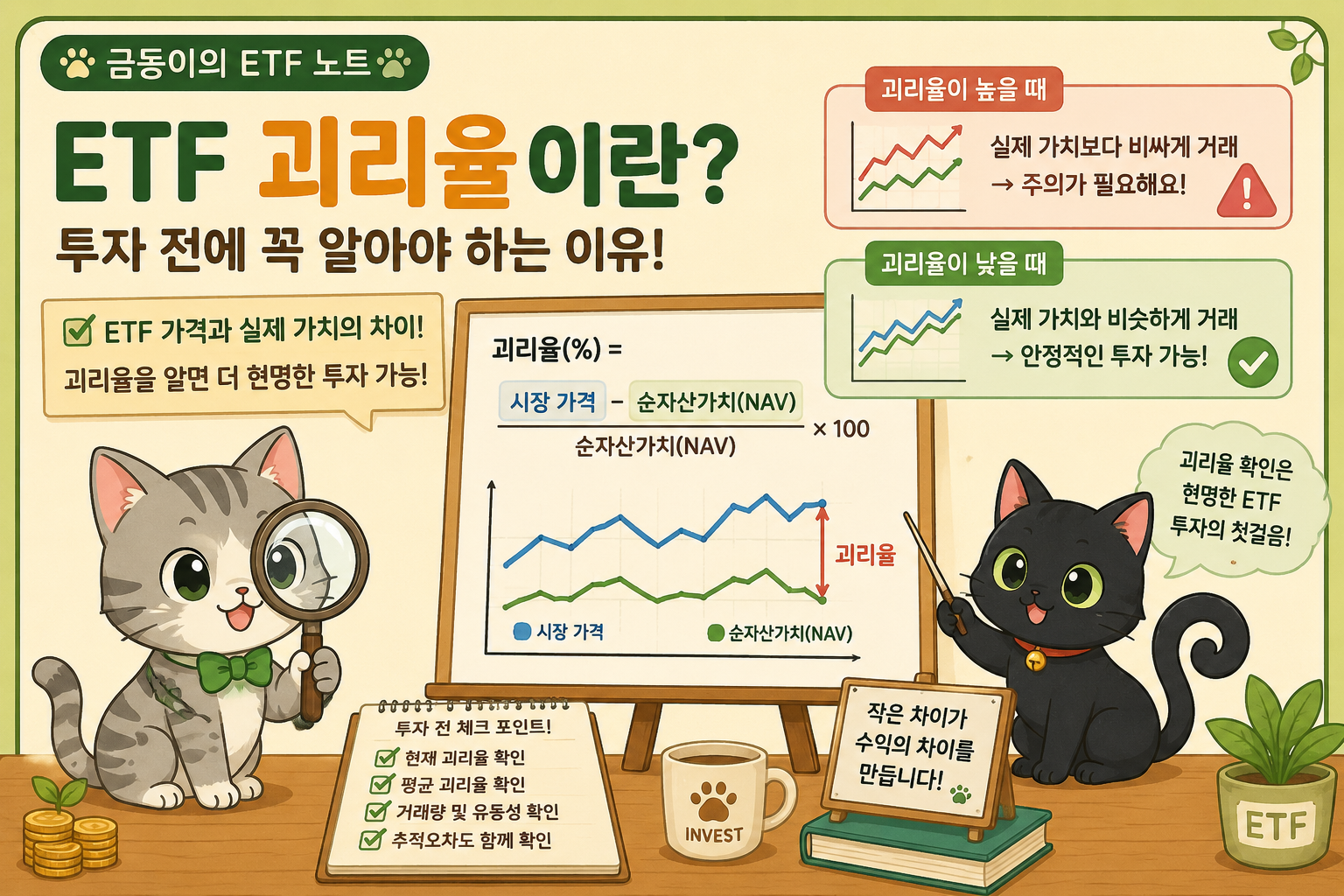 국내 주식 괴리율 관련 내용