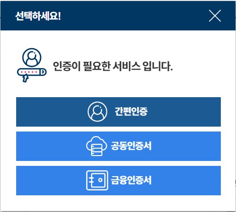 운전경령증명 발급 인증방법 선택하기