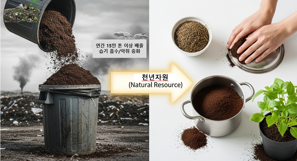 커피 찌꺼기의 화려한 변신! 집안 구석구석 활용법