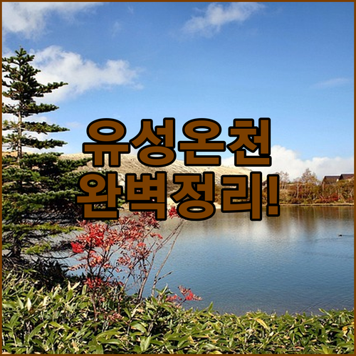 유성 온천수 나오는 대전 숙소 추천 ..