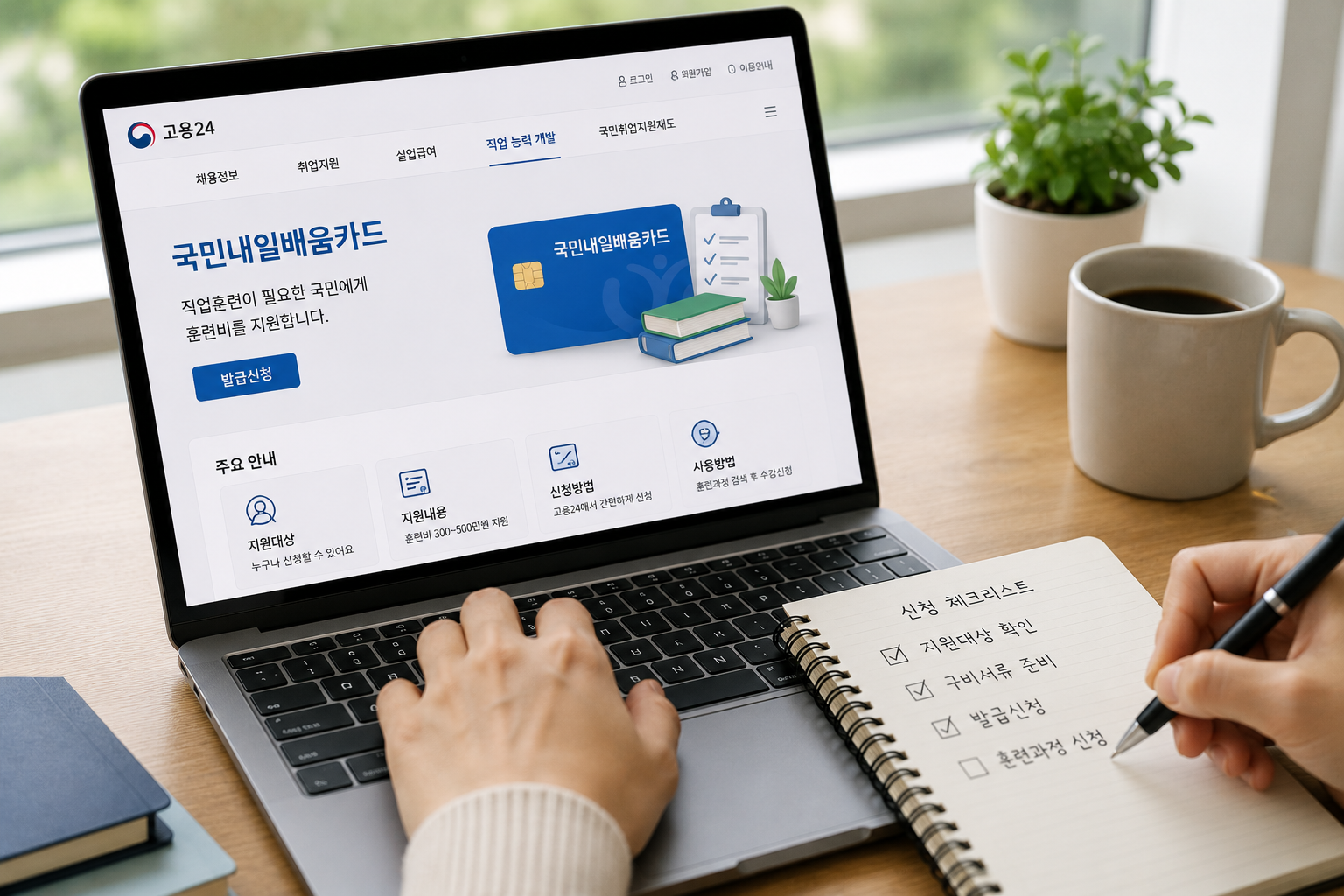 국민내일배움카드 신청 체크리스트