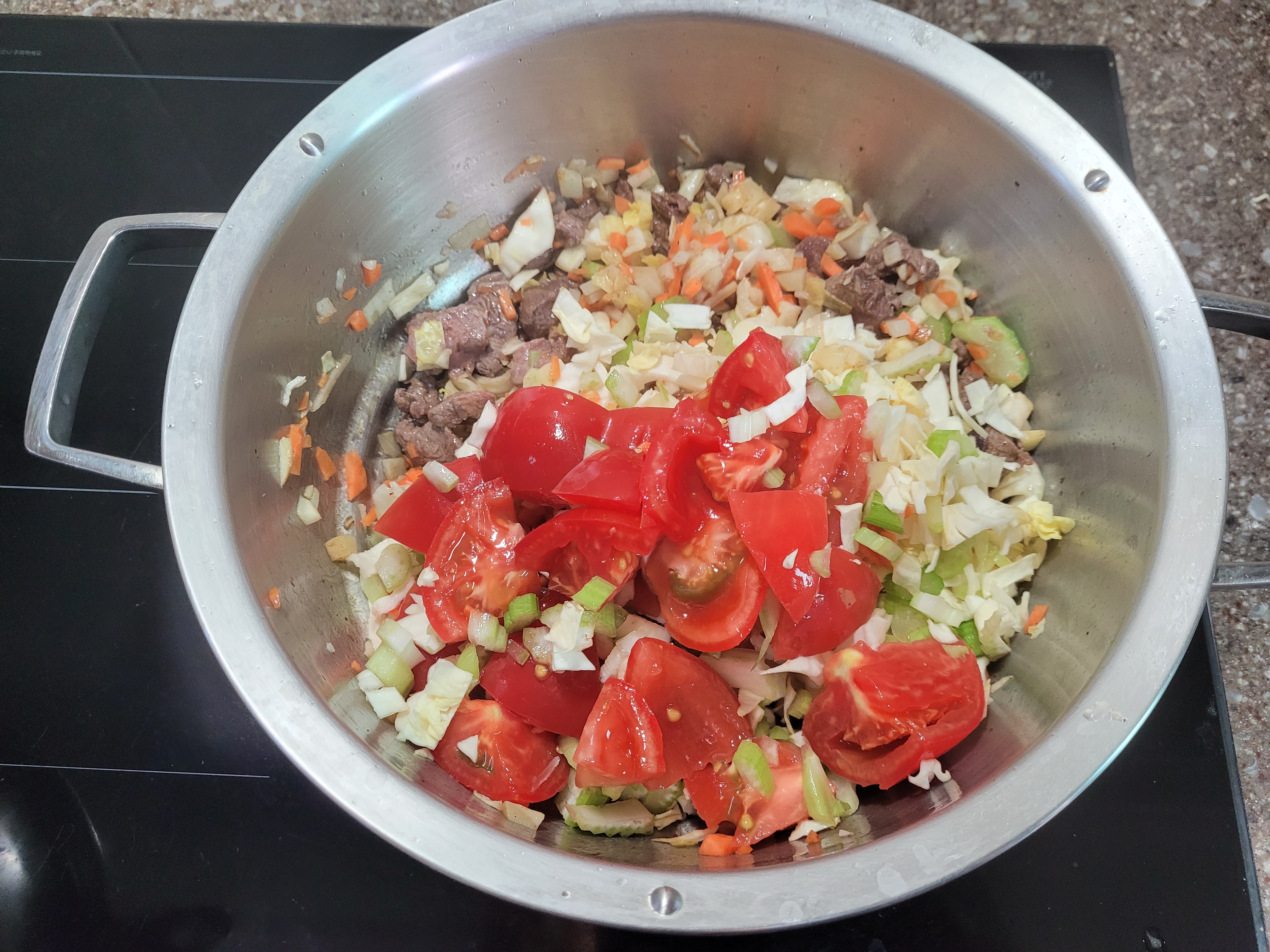 야채 넣기