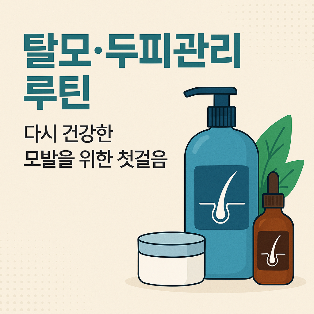 탈모&middot;두피관리 루틴: 다시 건강한 모발을 위한 첫걸음