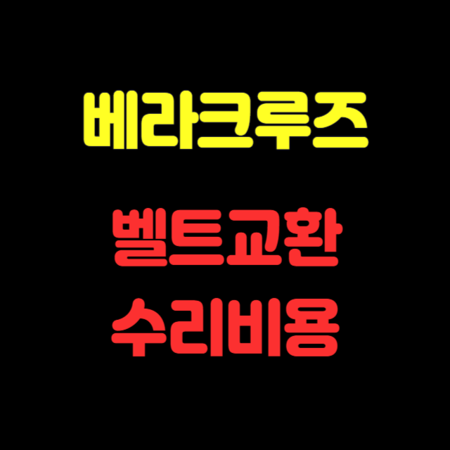 베라크루즈-겉벨트-교환-수리비용