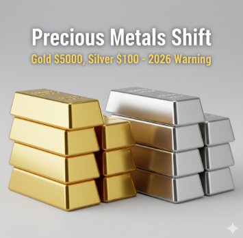 은값 100달러, 금값 5000달러가 던진 경고