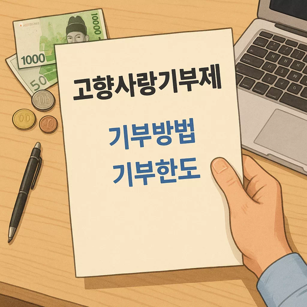 고향사랑기부제 기부방법 기부한도