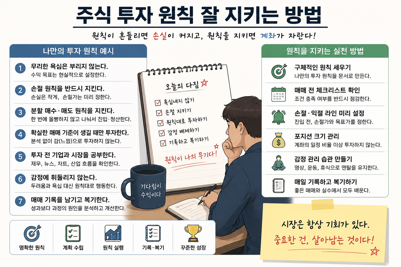주식 투자 원칙 잘 지키는 방법 관련 이미지