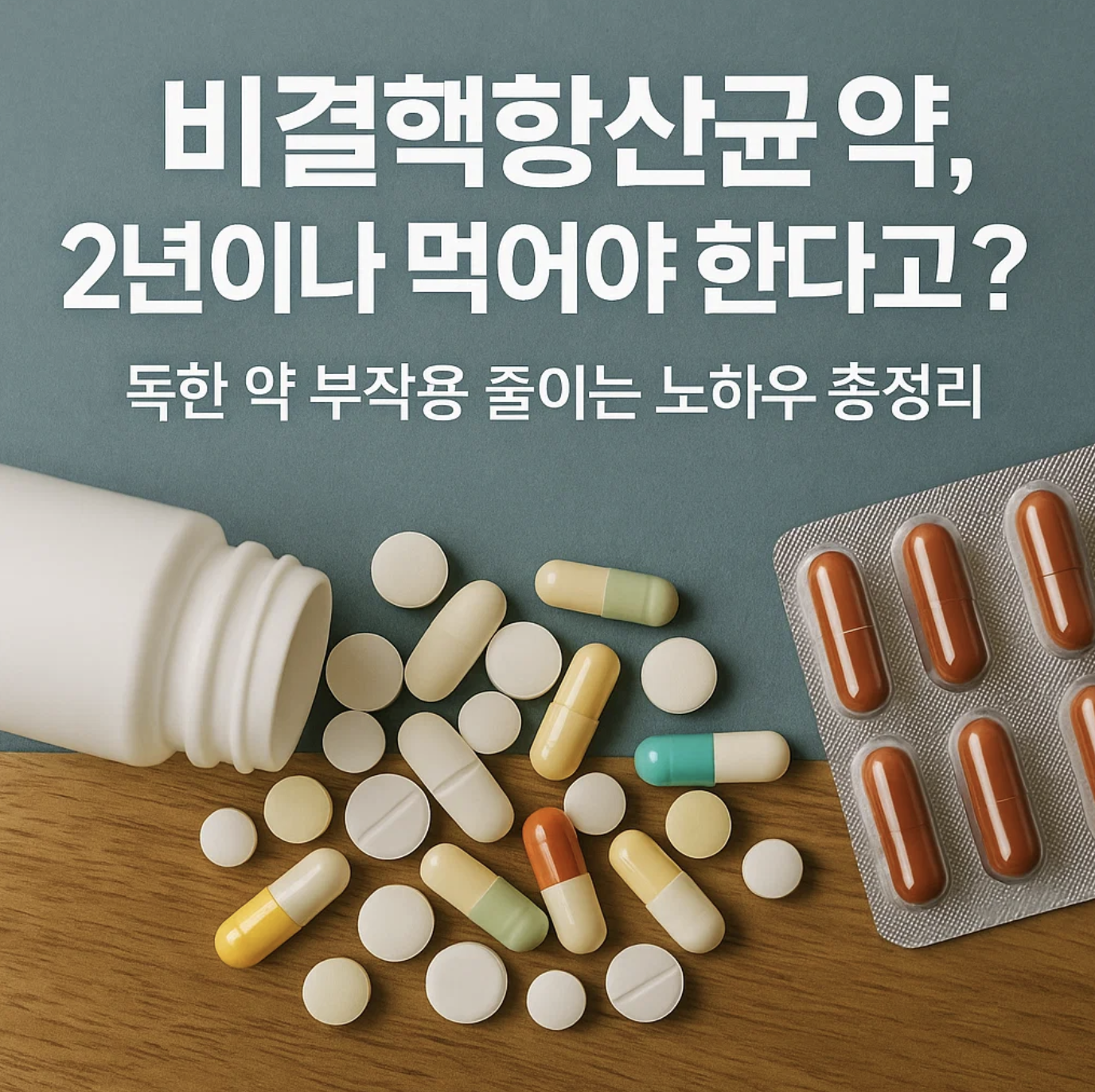 비결핵항산균 약, 2년이나 먹어야 한다고? 독한 약 부작용 줄이는 노하우 총정리
