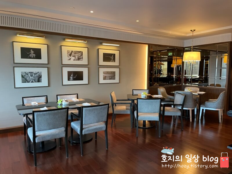 방콕 신돈캠핀스키 이그제큐티브 라운지 전경