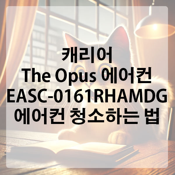 캐리어 The Opus 에어컨 EASC-0161RHAMDG 에어컨 청소하는 법