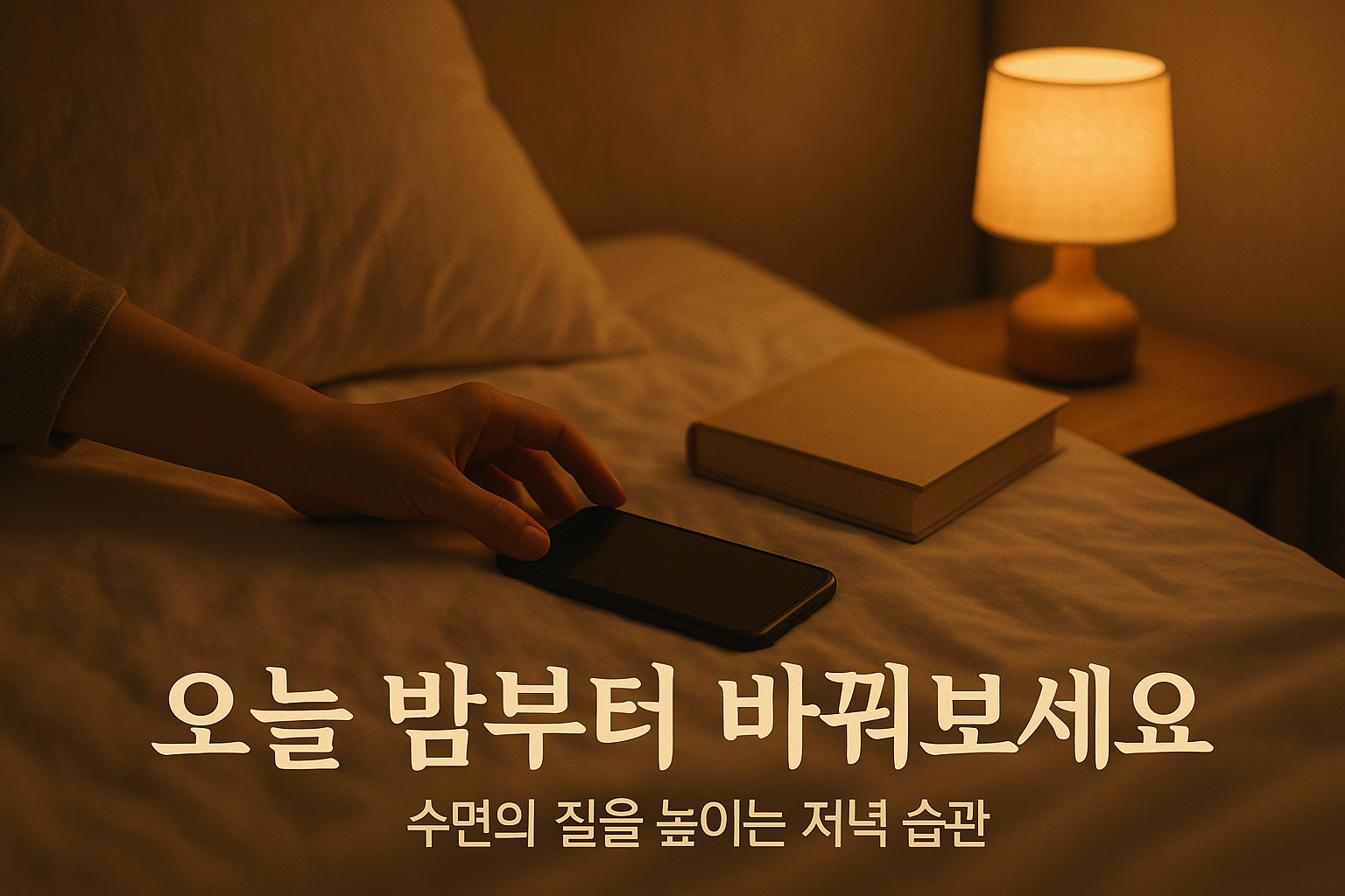 수면의 질을 높이는 저녁 습관