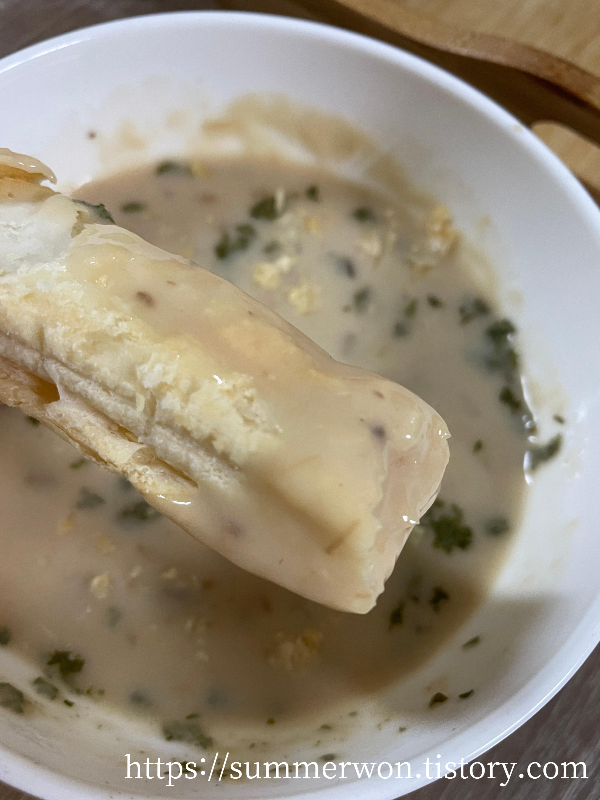 크래프트 양송이스프 파이스틱 찍어먹는