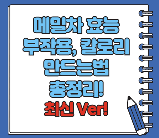 메밀차 효능 부작용 만드는법 칼로리 등 알아보기(최신 Ver)