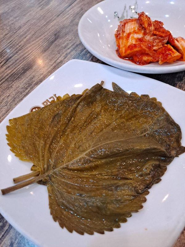 약암육개장 밑반찬