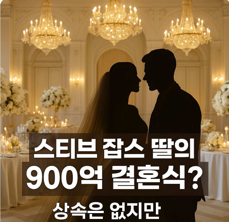 상속은없지만 결혼식은 9억?