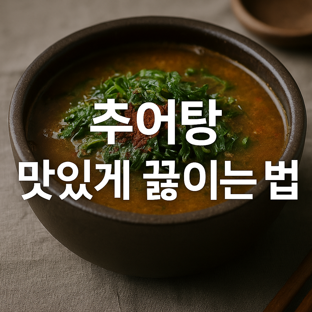 추어탕 맛있게 끓이는 법