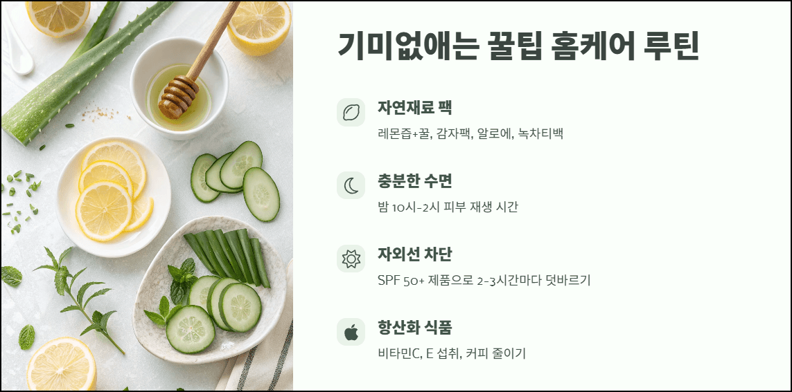 기미없애는 꿀팁 홈케어 루틴