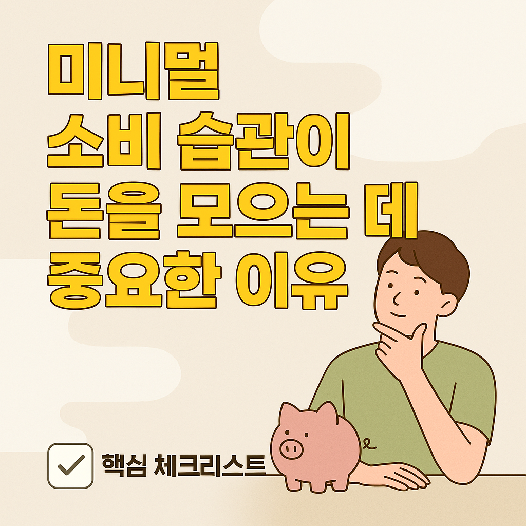 미니멀 소비 습관