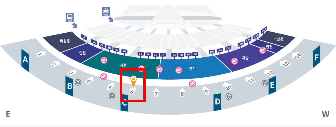 제1여객터미널-6004번-타는곳