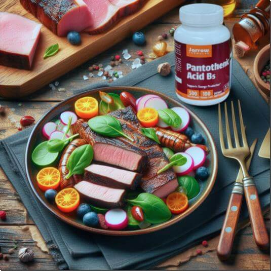 판토텐산 많은 음식과 보충제