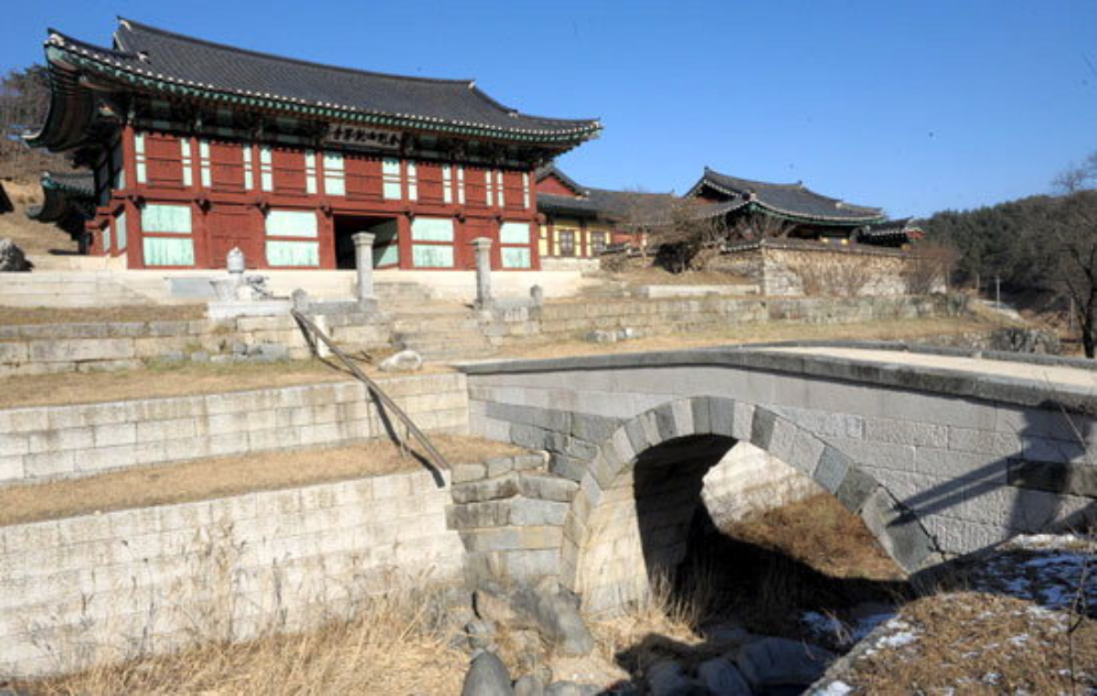 건봉사 템플스테이 사찰 전경 모습