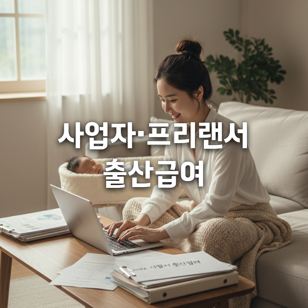 사업자&middot;프리랜서도 출산급여 받을 수 있을까 2026 기준 총정리