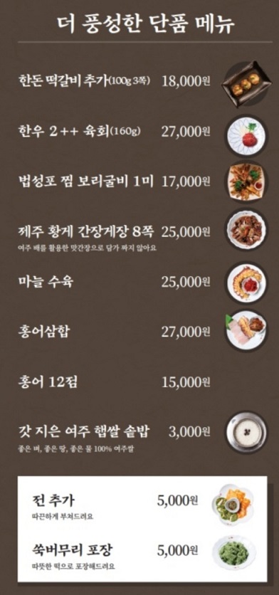 메뉴판