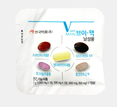 안국약품 브이팩 남성 올인원 종합 멀티 비타민