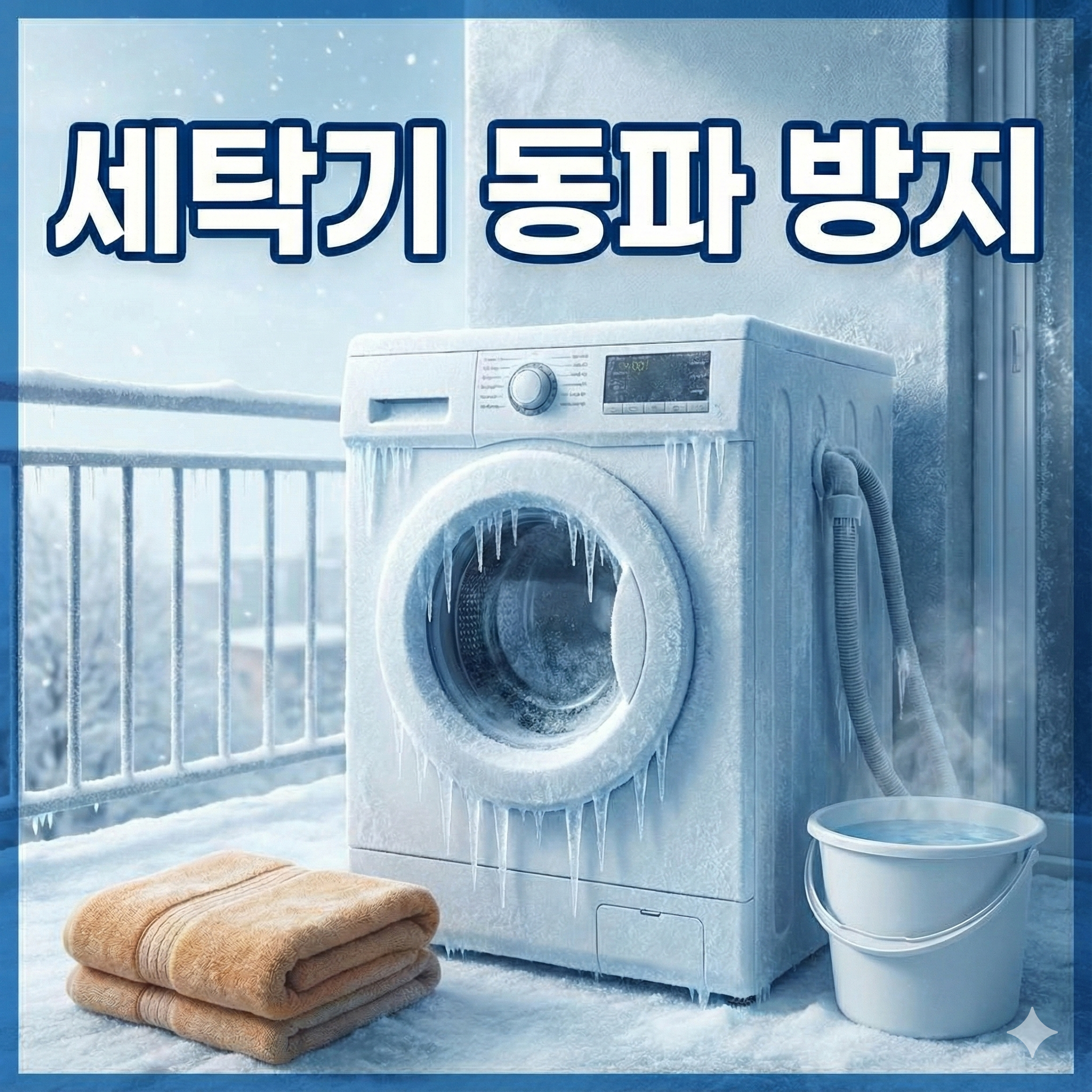 세탁기 동파 예방 및 결빙 해결 방법 (겨울철 가전 관리 꿀팁)