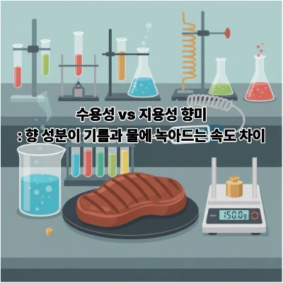 수용성 vs 지용성 향미: 향 성분이 기름과 물에 녹아드는 속도 차이