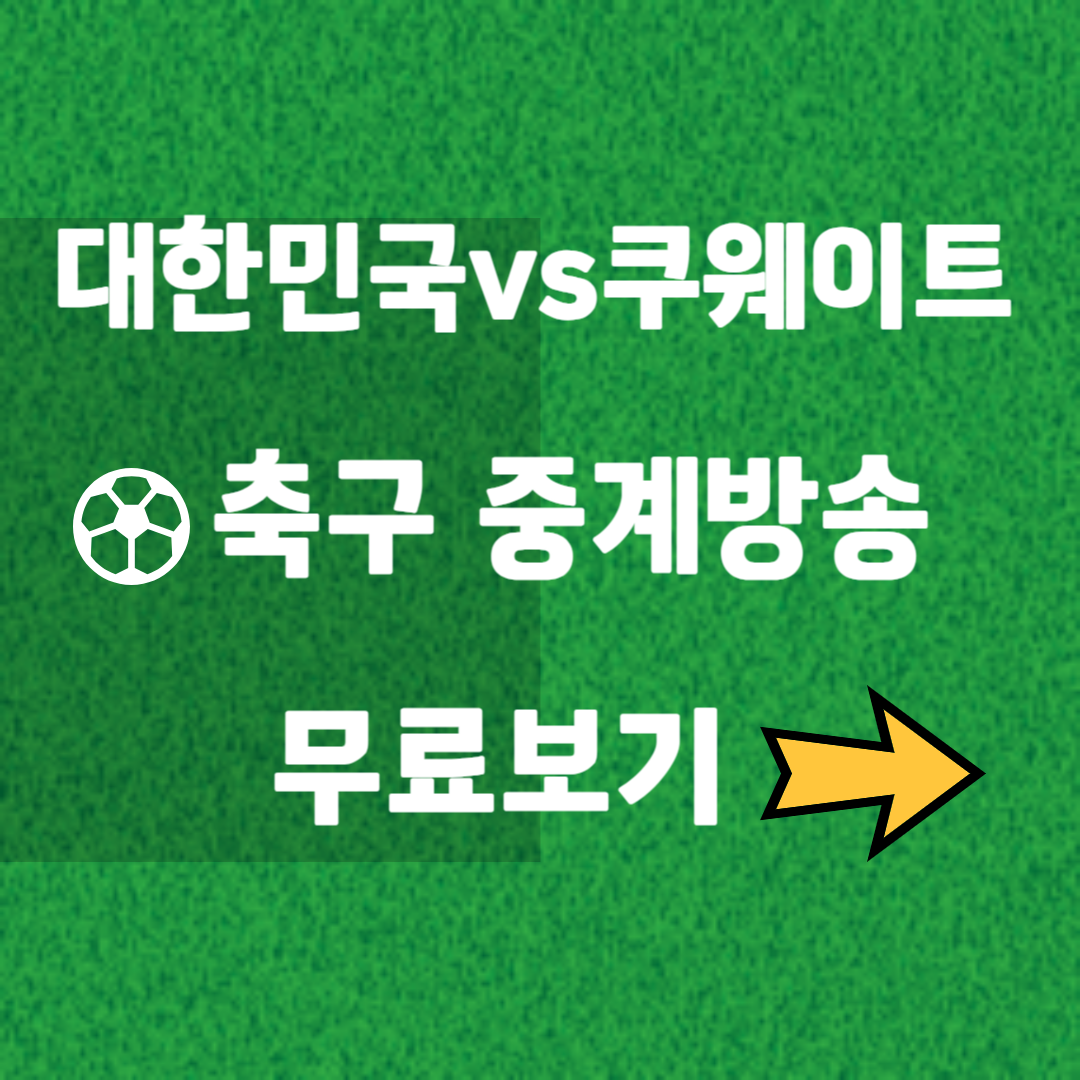 대한민국 쿠웨이트 축구 무료중계 다시보기