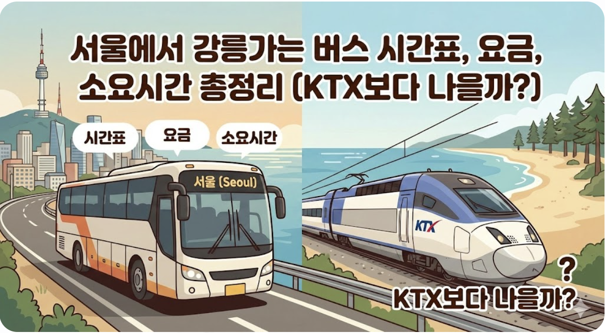 서울에서 강릉가는 버스