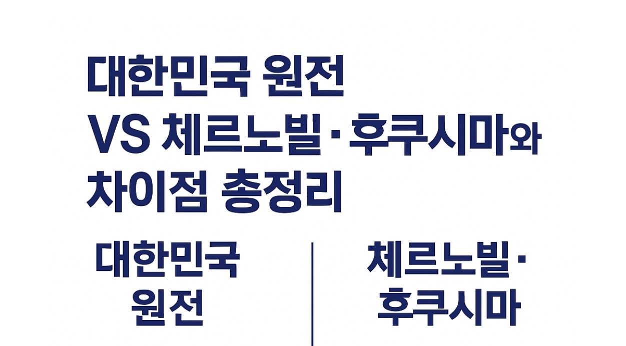 대한민국 원전 VS 후쿠시마,체르노빌