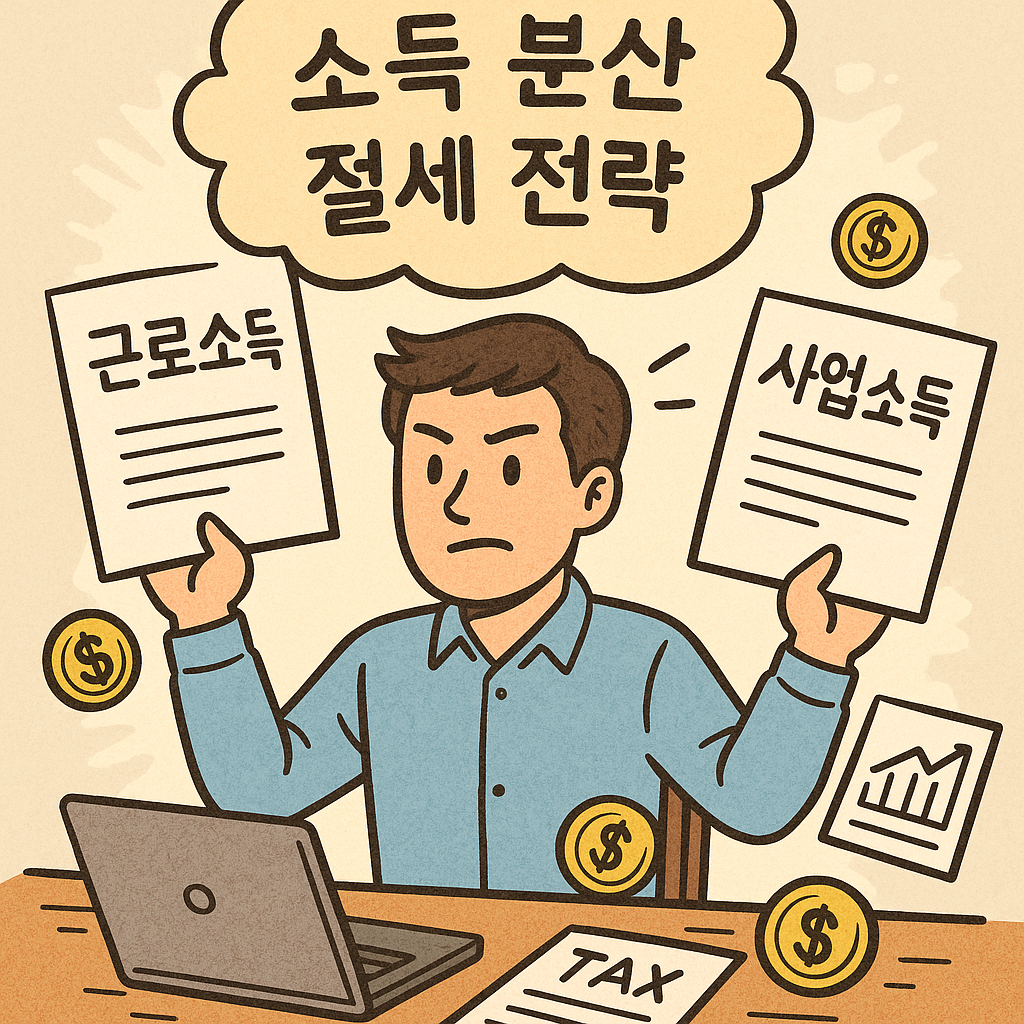 사업소득과 근로소득을 동시에 벌 경우 소득분산 절세 전략