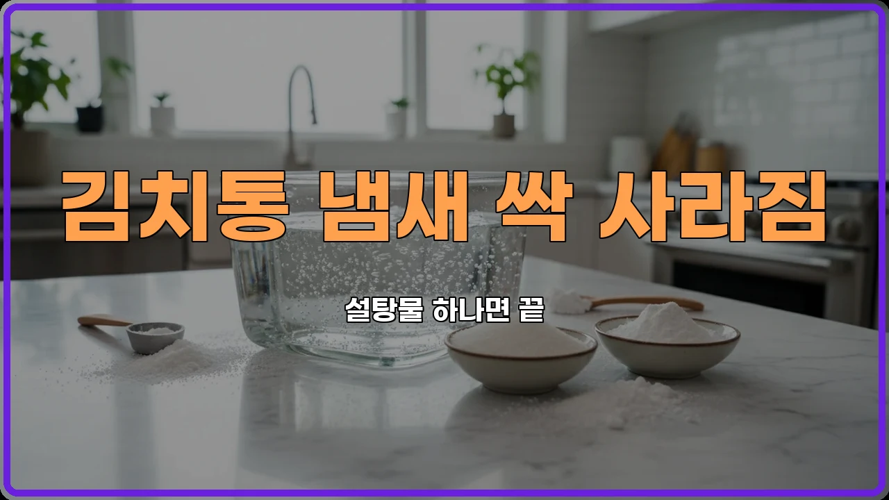 김치통냄새제거
