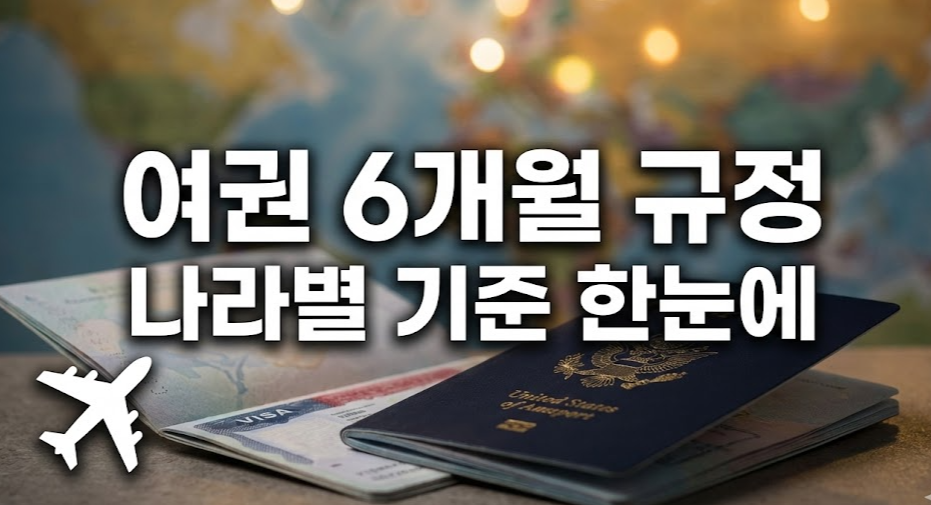 여권 6개월 규정 모르면 낭패! 2026 각국 입국 여권 유효기간 조건 한눈에 보기(유럽 3개월·일본 예외)