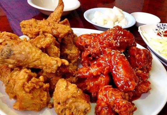 후라이드치킨-반반