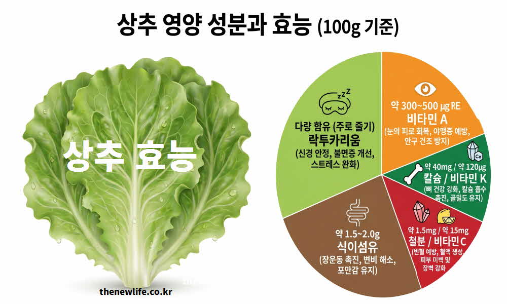 상추 효능 영양성분