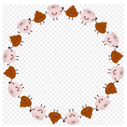 아이(어린이)가 똥 싸는 (대변 보는) 꿈해몽 추상 이미지