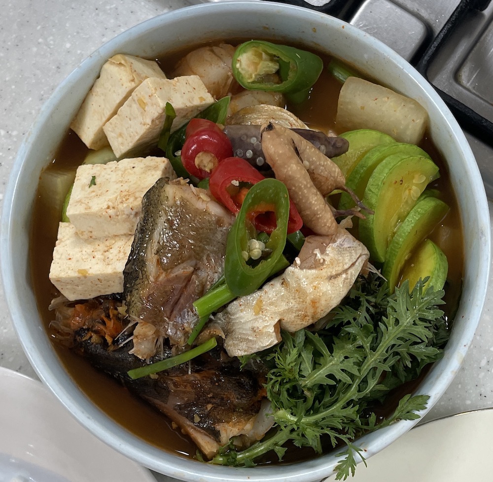 한식조리기능사 실기시험 준비 - 생선찌개 - 완성 작품