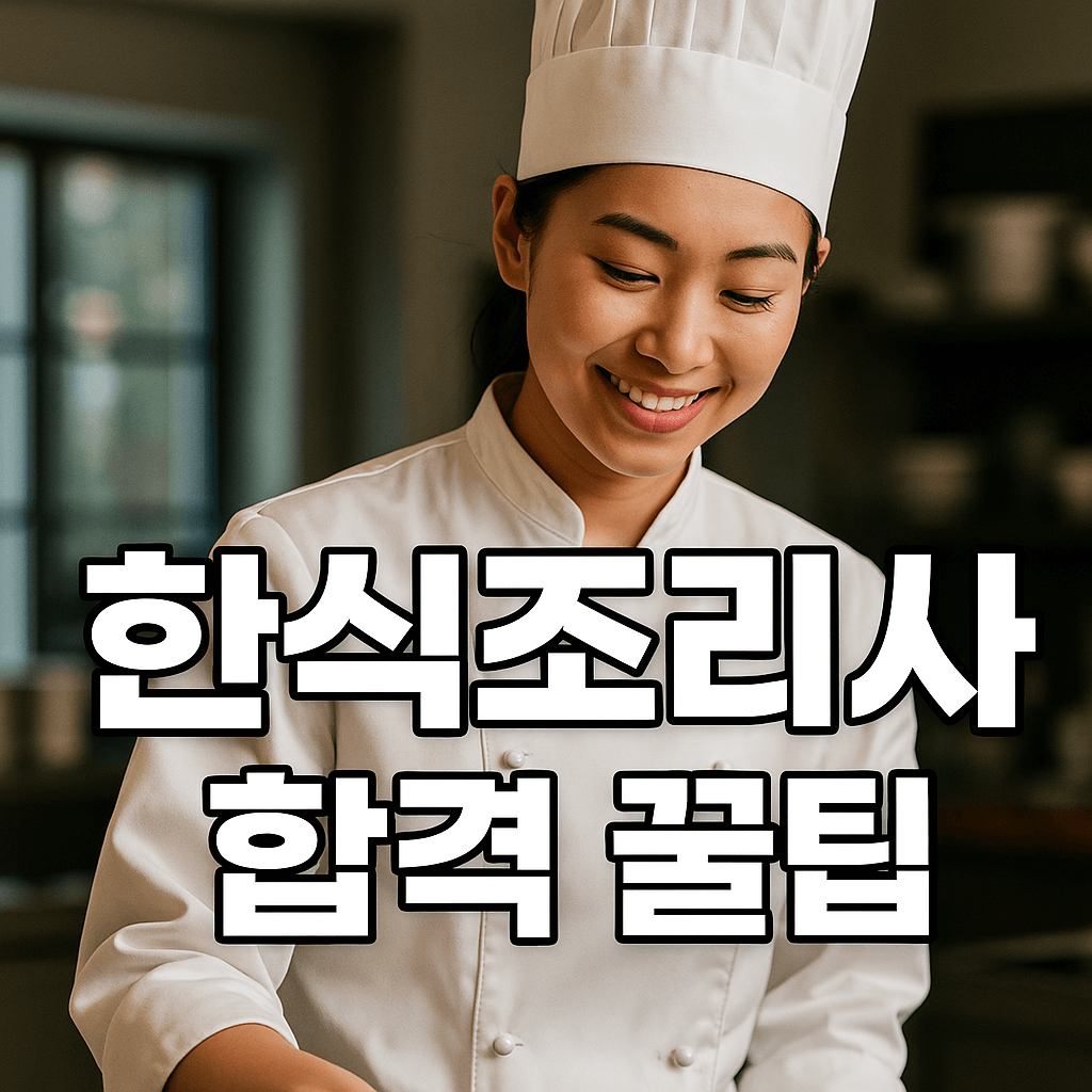 한식조리사 자격증 취득방법 및 합격 꿀팁