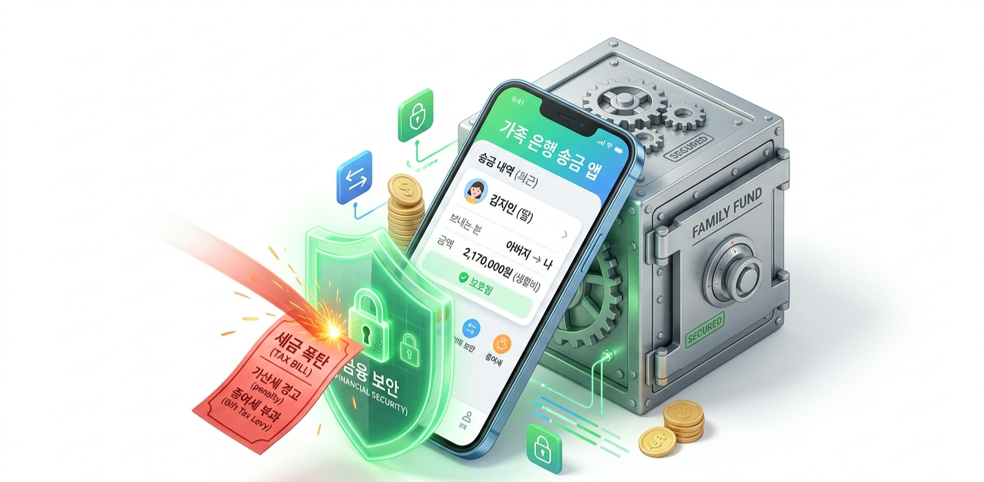 2026년 국세청 세무조사 대비 가족 간 계좌이체 증여세 세금 폭탄 방어막 및 차용증 작성법 핵심 요약