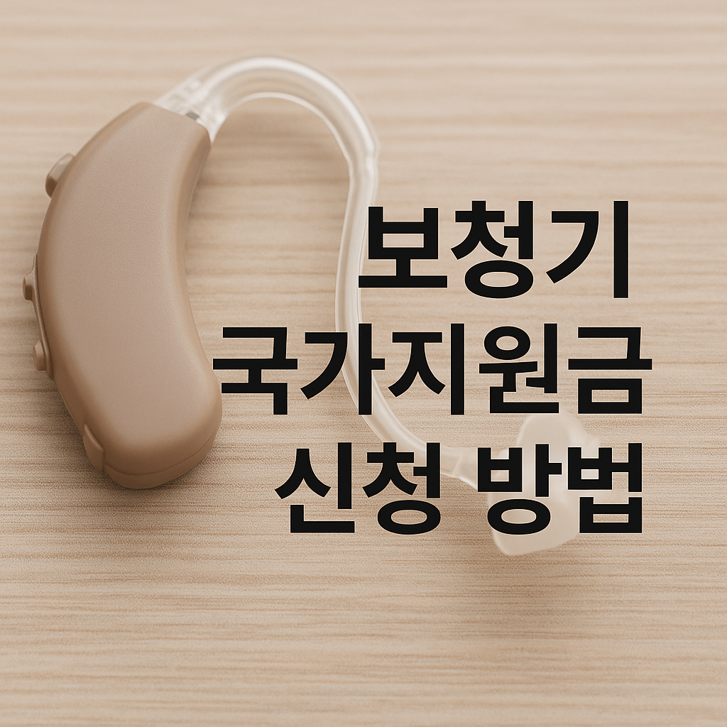 정부지원 보청기 신청방법│국가지원금으로 보청기 구매 혜택 꿀팁 총정리