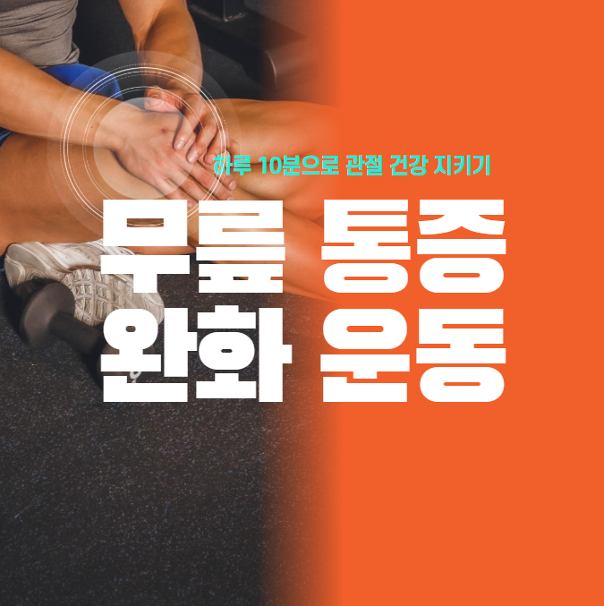 무릎 통증 완화 운동 사진