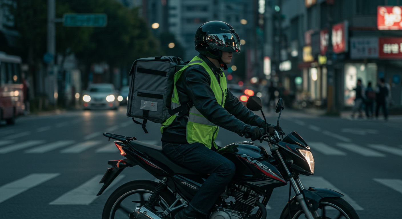 돈 벌기, 배달라이더, 오토바이